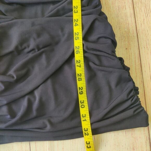 City Triangles ruched stretch bodycon one shoulder mini dress sz M NWT - Picture 10 of 11